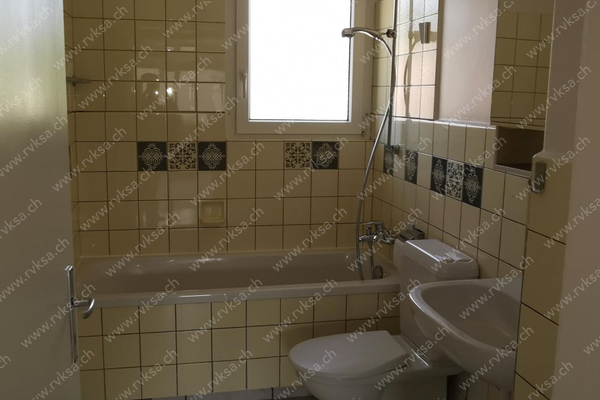 Appartement de 3 pièces, 58 m2, à Colombier - Salle de bain 
