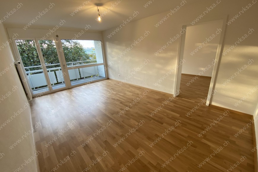 Appartement de 3 pièces, 64 m2, à Cornaux - Séjour 