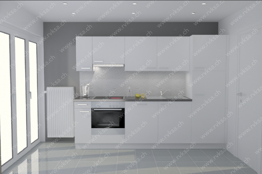 Appartement de 3 pièces, 59 m2, à Cornaux - Cuisine 