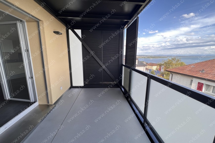 Appartement de 3 pièces, 55.41 m2, à Neuchâtel Appartement de 3 pièces, 55.41 m2, à Neuchâtel - Balcon - terrasse