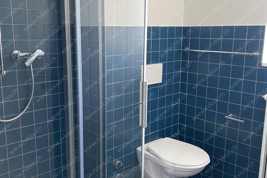Appartement de 3 pièces, 53 m2, à Neuchâtel Appartement de 3 pièces, 53 m2, à Neuchâtel - Salle de bain