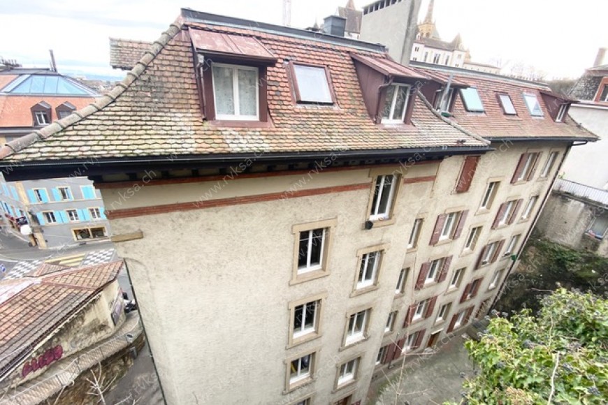 Appartement de 2 pièces, 32 m2, à Neuchâtel Bâtiment Appartement de 2 pièces, 32 m2, à Neuchâtel