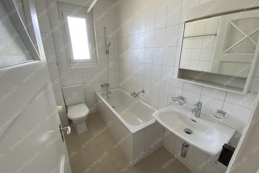 Appartement de 3 pièces, 60 m2, à Peseux - Salle de bain 