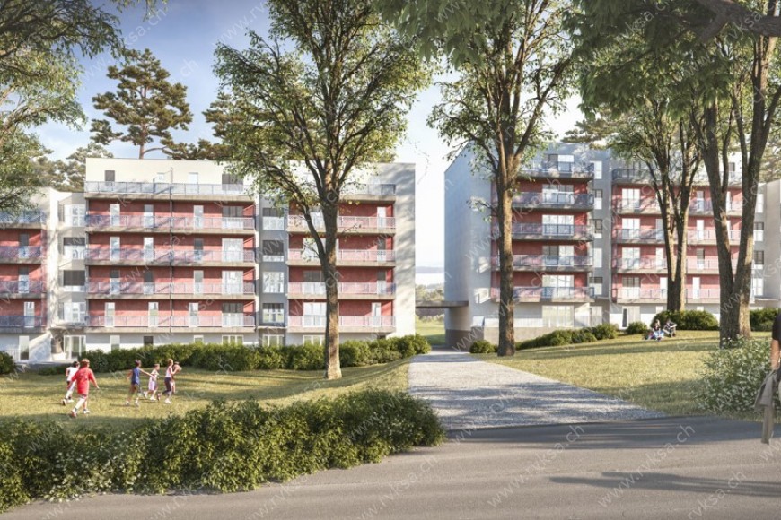 Appartement de 3 pièces, 69.9 m2, à Bôle Bâtiment Appartement de 3 pièces, 69.9 m2, à Bôle