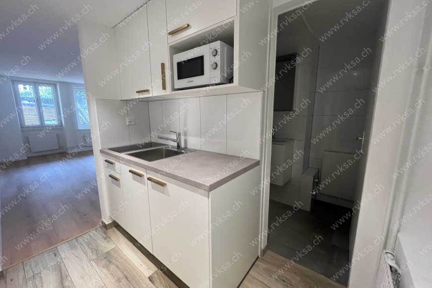 Appartement de 1 pièce, 21.04 m2, à Neuchâtel - Cuisine 