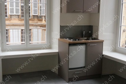 Appartement de 1 pièce, 25.3 m2, à Neuchâtel - Cuisine 